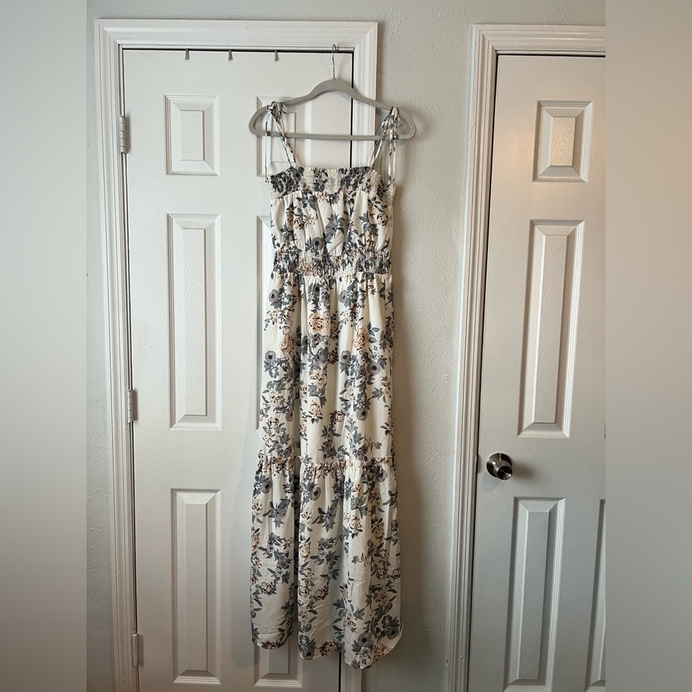 PROMESA Floral Maxi Dress with Smocked Bodice